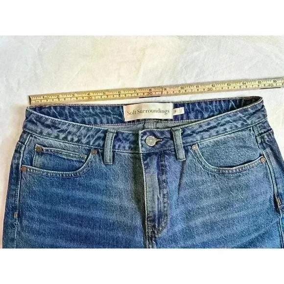 Soft Surroundings Denim Size 10 Stretch Jeans Comfort Cuffed - Picture 3 of 8